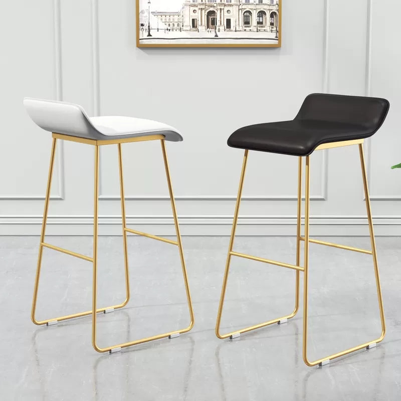 Modern Style Bar-stool Sled Legs Leather Bucket Seat for Kitchen Bar Clearhalo 'Bar Furniture' 'Bar Stools' 'bar_stools' 'furn' 'furn_bar_stools' 'furniture_bar_stools' 'Kitchen & Dining Furniture' 'kitchen&dining_furn' 'kitchen' 'kitchen_furn' Furniture' 4440663