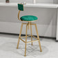 Glam Style Bar-stool with Adjustable Height Swivel Round Seat Barstool in Gold Clearhalo 'Bar Furniture' 'Bar Stools' 'bar_stools' 'furn' 'furn_bar_stools' 'furniture_bar_stools' 'Kitchen & Dining Furniture' 'kitchen&dining_furn' 'kitchen' 'kitchen_furn' Furniture' 4440739