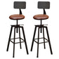 Glam Style Bar-stool with Adjustable Height Swivel Round Seat Barstool in Gold Brown 2 Piece Set Low Back Clearhalo 'Bar Furniture' 'Bar Stools' 'bar_stools' 'furn' 'furn_bar_stools' 'furniture_bar_stools' 'Kitchen & Dining Furniture' 'kitchen&dining_furn' 'kitchen' 'kitchen_furn' Furniture' 4440751