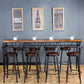 Rectangle Wood Top Counter Table Industrial 42-inch Metal 4 Legs Table for Dining Room Clearhalo 'Bar Furniture' 'Bar Tables' 'bar_tables' 'furn' 'furn_bar_tables' 'Furniture' 'furniture_bar_tables' 'Kitchen & Dining Furniture' 4443828