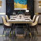 Traditional Luxury Dining Table Rectangle 4 Legs Dining Table for Living Room White 59.1"L x 31.5"W x 29.5"H Without Chairs Clearhalo ' dining_table' 'Dining Tables & Seating' 'Dining Tables' 'furn' 'furn_dining_table' 'Furniture' 'furniture_dining_table' 'Kitchen & Dining Furniture' 'kitchen&dining_furn' 'kitchen' 'kitchen_dining_table' 4450640
