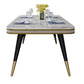 Traditional Luxury Dining Table Rectangle 4 Legs Dining Table for Living Room White Without Chairs Clearhalo ' dining_table' 'Dining Tables & Seating' 'Dining Tables' 'furn' 'furn_dining_table' 'Furniture' 'furniture_dining_table' 'Kitchen & Dining Furniture' 'kitchen&dining_furn' 'kitchen' 'kitchen_dining_table' 4450642