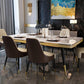 Traditional Luxury Dining Table Rectangle 4 Legs Dining Table for Living Room Clearhalo ' dining_table' 'Dining Tables & Seating' 'Dining Tables' 'furn' 'furn_dining_table' 'Furniture' 'furniture_dining_table' 'Kitchen & Dining Furniture' 'kitchen&dining_furn' 'kitchen' 'kitchen_dining_table' 4450650