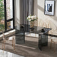 Modern Style Dinner Room Table Glass Dining Table for Home Use Black Without Chairs Clearhalo ' dining_table' 'Dining Tables & Seating' 'Dining Tables' 'furn' 'furn_dining_table' 'Furniture' 'furniture_dining_table' 'Kitchen & Dining Furniture' 'kitchen&dining_furn' 'kitchen' 'kitchen_dining_table' 4450659