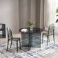 Modern Style Dinner Room Table Glass Dining Table for Home Use Clearhalo ' dining_table' 'Dining Tables & Seating' 'Dining Tables' 'furn' 'furn_dining_table' 'Furniture' 'furniture_dining_table' 'Kitchen & Dining Furniture' 'kitchen&dining_furn' 'kitchen' 'kitchen_dining_table' 4450671