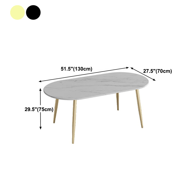 Traditional Luxury Stone Furniture Oval 4 Legs Dining Site Table for Home Clearhalo ' dining_table' 'Dining Tables & Seating' 'Dining Tables' 'furn' 'furn_dining_table' 'Furniture' 'furniture_dining_table' 'Kitchen & Dining Furniture' 'kitchen&dining_furn' 'kitchen' 'kitchen_dining_table' 4450704