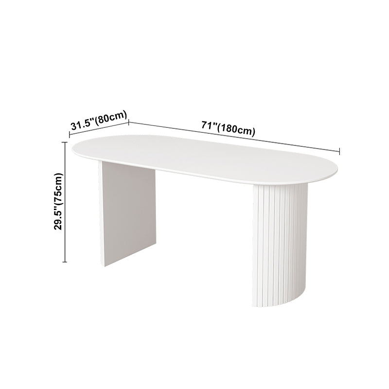 Solid Wood Base Contemporary Dining Table Marble Top Table for Dining Room Clearhalo ' dining_table' 'Dining Tables & Seating' 'Dining Tables' 'furn' 'furn_dining_table' 'Furniture' 'furniture_dining_table' 'Kitchen & Dining Furniture' 'kitchen&dining_furn' 'kitchen' 'kitchen_dining_table' 4450725