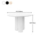 Round Dining Table Modern Dining Table with Three Pedestal Base for Dining Room Clearhalo ' dining_table' 'Dining Tables & Seating' 'Dining Tables' 'furn' 'furn_dining_table' 'Furniture' 'furniture_dining_table' 'Kitchen & Dining Furniture' 'kitchen&dining_furn' 'kitchen' 'kitchen_dining_table' 4450742