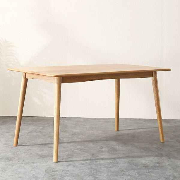 Modern Rectangle Dining Table Solid Wood Dining Table with 4 Legs for Home Use 51.2"L x 31.5"W x 29.5"H Without Chairs Clearhalo ' dining_table' 'Dining Tables & Seating' 'Dining Tables' 'furn' 'furn_dining_table' 'Furniture' 'furniture_dining_table' 'Kitchen & Dining Furniture' 'kitchen&dining_furn' 'kitchen' 'kitchen_dining_table' 4450746