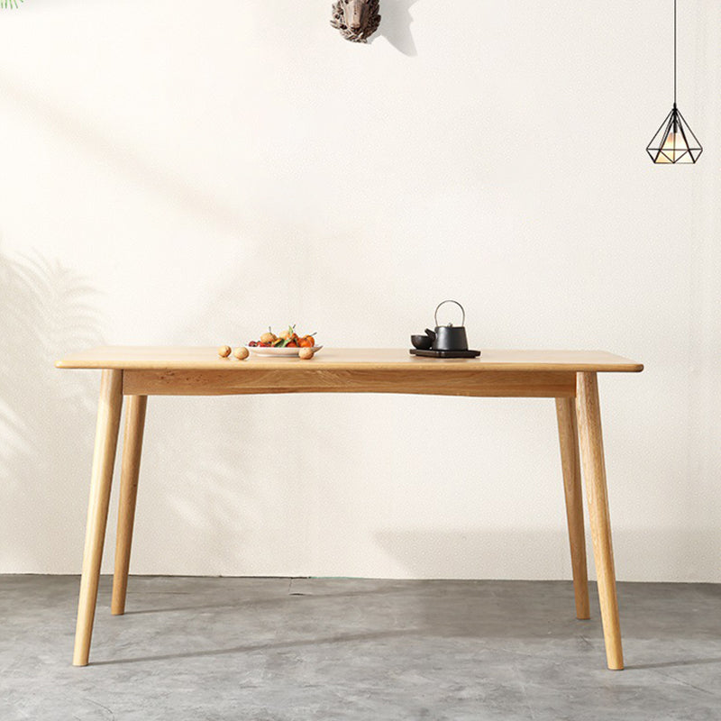 Modern Rectangle Dining Table Solid Wood Dining Table with 4 Legs for Home Use Clearhalo ' dining_table' 'Dining Tables & Seating' 'Dining Tables' 'furn' 'furn_dining_table' 'Furniture' 'furniture_dining_table' 'Kitchen & Dining Furniture' 'kitchen&dining_furn' 'kitchen' 'kitchen_dining_table' 4450753