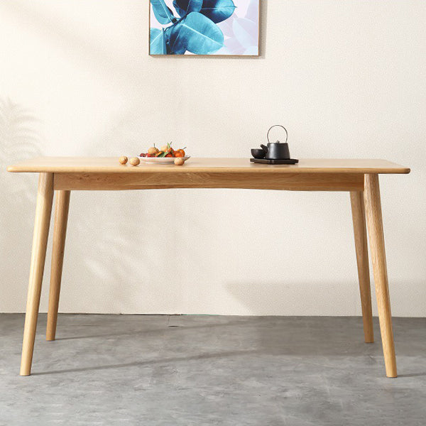 Modern Rectangle Dining Table Solid Wood Dining Table with 4 Legs for Home Use Clearhalo ' dining_table' 'Dining Tables & Seating' 'Dining Tables' 'furn' 'furn_dining_table' 'Furniture' 'furniture_dining_table' 'Kitchen & Dining Furniture' 'kitchen&dining_furn' 'kitchen' 'kitchen_dining_table' 4450754