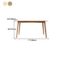 Modern Rectangle Dining Table Solid Wood Dining Table with 4 Legs for Home Use Clearhalo ' dining_table' 'Dining Tables & Seating' 'Dining Tables' 'furn' 'furn_dining_table' 'Furniture' 'furniture_dining_table' 'Kitchen & Dining Furniture' 'kitchen&dining_furn' 'kitchen' 'kitchen_dining_table' 4450763