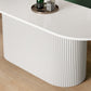 Oval Pedestal Base Furniture Contemporary Style Dining Room Collection Clearhalo ' dining_table' 'Dining Tables & Seating' 'Dining Tables' 'furn' 'furn_dining_table' 'Furniture' 'furniture_dining_table' 'Kitchen & Dining Furniture' 'kitchen&dining_furn' 'kitchen' 'kitchen_dining_table' 4450774