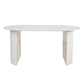 Double Pedestal Furniture Contemporary Style Pine Solid Wood Dining Room Collection Oval White Clearhalo ' dining_table' 'Dining Tables & Seating' 'Dining Tables' 'furn' 'furn_dining_table' 'Furniture' 'furniture_dining_table' 'Kitchen & Dining Furniture' 'kitchen&dining_furn' 'kitchen' 'kitchen_dining_table' 4450787