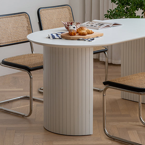 Double Pedestal Furniture Contemporary Style Pine Solid Wood Dining Room Collection Clearhalo ' dining_table' 'Dining Tables & Seating' 'Dining Tables' 'furn' 'furn_dining_table' 'Furniture' 'furniture_dining_table' 'Kitchen & Dining Furniture' 'kitchen&dining_furn' 'kitchen' 'kitchen_dining_table' 4450790