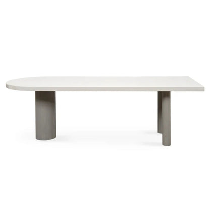 Free Form Modern Dining Table White Tone Fixed Table with 3 Legs for Dining Room Wood Without Chairs Clearhalo ' dining_table' 'Dining Tables & Seating' 'Dining Tables' 'furn' 'furn_dining_table' 'Furniture' 'furniture_dining_table' 'Kitchen & Dining Furniture' 'kitchen&dining_furn' 'kitchen' 'kitchen_dining_table' 4450820