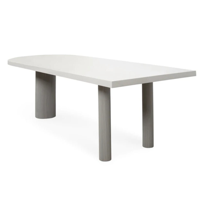 Free Form Modern Dining Table White Tone Fixed Table with 3 Legs for Dining Room Clearhalo ' dining_table' 'Dining Tables & Seating' 'Dining Tables' 'furn' 'furn_dining_table' 'Furniture' 'furniture_dining_table' 'Kitchen & Dining Furniture' 'kitchen&dining_furn' 'kitchen' 'kitchen_dining_table' 4450823