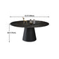 Modern Style Round Furniture Stone Dining Site Table with Pedestal Base Clearhalo ' dining_table' 'Dining Tables & Seating' 'Dining Tables' 'furn' 'furn_dining_table' 'Furniture' 'furniture_dining_table' 'Kitchen & Dining Furniture' 'kitchen&dining_furn' 'kitchen' 'kitchen_dining_table' 4450873