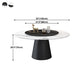 Modern Style Round Furniture Stone Dining Site Table with Pedestal Base Clearhalo ' dining_table' 'Dining Tables & Seating' 'Dining Tables' 'furn' 'furn_dining_table' 'Furniture' 'furniture_dining_table' 'Kitchen & Dining Furniture' 'kitchen&dining_furn' 'kitchen' 'kitchen_dining_table' 4450874