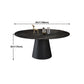 Modern Style Round Furniture Stone Dining Site Table with Pedestal Base Clearhalo ' dining_table' 'Dining Tables & Seating' 'Dining Tables' 'furn' 'furn_dining_table' 'Furniture' 'furniture_dining_table' 'Kitchen & Dining Furniture' 'kitchen&dining_furn' 'kitchen' 'kitchen_dining_table' 4450876