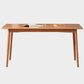 Solid Wood Modern Table for Restaurant Rectangle Dining Table with 4 Legs Light Wood 47.2"L x 27.6"W x 29.5"H Without Chairs Clearhalo ' dining_table' 'Dining Tables & Seating' 'Dining Tables' 'furn' 'furn_dining_table' 'Furniture' 'furniture_dining_table' 'Kitchen & Dining Furniture' 'kitchen&dining_furn' 'kitchen' 'kitchen_dining_table' 4450881