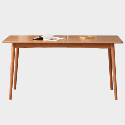 Solid Wood Modern Table for Restaurant Rectangle Dining Table with 4 Legs Light Wood 47.2"L x 27.6"W x 29.5"H Without Chairs Clearhalo ' dining_table' 'Dining Tables & Seating' 'Dining Tables' 'furn' 'furn_dining_table' 'Furniture' 'furniture_dining_table' 'Kitchen & Dining Furniture' 'kitchen&dining_furn' 'kitchen' 'kitchen_dining_table' 4450881
