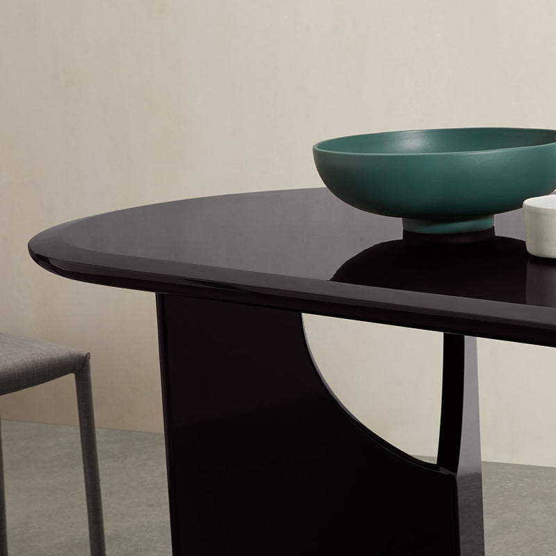 Modern Indoor Wood Table for Restaurant Oval Dining Table with Double Pedestal Base Clearhalo ' dining_table' 'Dining Tables & Seating' 'Dining Tables' 'furn' 'furn_dining_table' 'Furniture' 'furniture_dining_table' 'Kitchen & Dining Furniture' 'kitchen&dining_furn' 'kitchen' 'kitchen_dining_table' 4450899