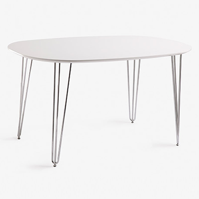 Sintered Stone Modern White Table for Restaurant Oval Dining Table with 4 Legs Without Chairs Clearhalo ' dining_table' 'Dining Tables & Seating' 'Dining Tables' 'furn' 'furn_dining_table' 'Furniture' 'furniture_dining_table' 'Kitchen & Dining Furniture' 'kitchen&dining_furn' 'kitchen' 'kitchen_dining_table' 4450960