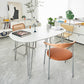 Sintered Stone Modern White Table for Restaurant Oval Dining Table with 4 Legs Clearhalo ' dining_table' 'Dining Tables & Seating' 'Dining Tables' 'furn' 'furn_dining_table' 'Furniture' 'furniture_dining_table' 'Kitchen & Dining Furniture' 'kitchen&dining_furn' 'kitchen' 'kitchen_dining_table' 4450963