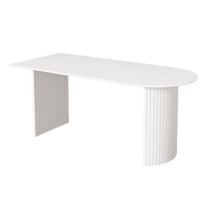 Modern Standard Sintered Stone Dining Table White Dining Table with Double Pedestal Base Free Form Without Chairs Clearhalo ' dining_table' 'Dining Tables & Seating' 'Dining Tables' 'furn' 'furn_dining_table' 'Furniture' 'furniture_dining_table' 'Kitchen & Dining Furniture' 'kitchen&dining_furn' 'kitchen' 'kitchen_dining_table' 4450997