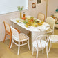 Modern Standard Sintered Stone Dining Table White Dining Table with Double Pedestal Base Clearhalo ' dining_table' 'Dining Tables & Seating' 'Dining Tables' 'furn' 'furn_dining_table' 'Furniture' 'furniture_dining_table' 'Kitchen & Dining Furniture' 'kitchen&dining_furn' 'kitchen' 'kitchen_dining_table' 4450998