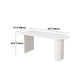 Modern Standard Sintered Stone Dining Table White Dining Table with Double Pedestal Base Clearhalo ' dining_table' 'Dining Tables & Seating' 'Dining Tables' 'furn' 'furn_dining_table' 'Furniture' 'furniture_dining_table' 'Kitchen & Dining Furniture' 'kitchen&dining_furn' 'kitchen' 'kitchen_dining_table' 4451004