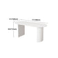 Modern Standard Sintered Stone Dining Table White Dining Table with Double Pedestal Base Clearhalo ' dining_table' 'Dining Tables & Seating' 'Dining Tables' 'furn' 'furn_dining_table' 'Furniture' 'furniture_dining_table' 'Kitchen & Dining Furniture' 'kitchen&dining_furn' 'kitchen' 'kitchen_dining_table' 4451010