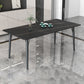 Modern Style Dining Table Rectangle Sintered Stone 4 Legs Dining Table for Kitchen Black Without Chairs Clearhalo ' dining_table' 'Dining Tables & Seating' 'Dining Tables' 'furn' 'furn_dining_table' 'Furniture' 'furniture_dining_table' 'Kitchen & Dining Furniture' 'kitchen&dining_furn' 'kitchen' 'kitchen_dining_table' 4451015