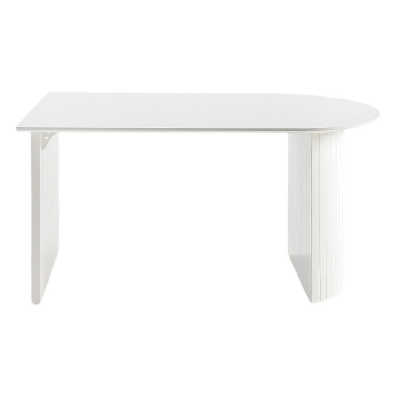 Modern Style Dining Table White Double Pedestal Dining Table for Home Use Solid Wood Without Chairs Clearhalo ' dining_table' 'Dining Tables & Seating' 'Dining Tables' 'furn' 'furn_dining_table' 'Furniture' 'furniture_dining_table' 'Kitchen & Dining Furniture' 'kitchen&dining_furn' 'kitchen' 'kitchen_dining_table' 4451036