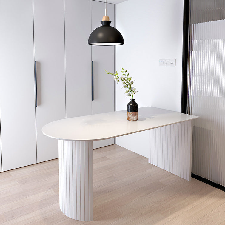 Contemporary Solid Wood Standard Dining Table White Standard Dining Table for Kitchen Clearhalo ' dining_table' 'Dining Tables & Seating' 'Dining Tables' 'furn' 'furn_dining_table' 'Furniture' 'furniture_dining_table' 'Kitchen & Dining Furniture' 'kitchen&dining_furn' 'kitchen' 'kitchen_dining_table' 4451053