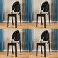Contemporary Modern Acrylic Dining Room Side Chair Open Back Chair Black 4 Piece Set Clearhalo ' kitchen&dining_furn' 'Dining Chairs' 'Dining Tables & Seating' 'dining_chair' 'furn' 'furn_dining_chair' 'Furniture' 'furniture_dining_chair' 'Kitchen & Dining Furniture' 'kitchen' 4451068