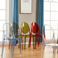 Contemporary Modern Acrylic Dining Room Side Chair Open Back Chair Clearhalo ' kitchen&dining_furn' 'Dining Chairs' 'Dining Tables & Seating' 'dining_chair' 'furn' 'furn_dining_chair' 'Furniture' 'furniture_dining_chair' 'Kitchen & Dining Furniture' 'kitchen' 4451070