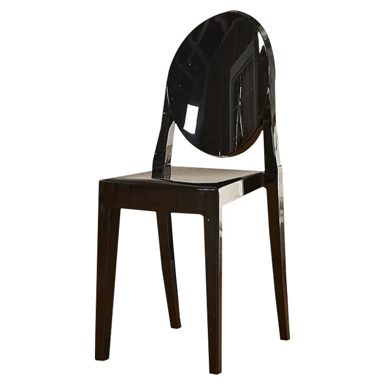 Contemporary Modern Acrylic Dining Room Side Chair Open Back Chair Clearhalo ' kitchen&dining_furn' 'Dining Chairs' 'Dining Tables & Seating' 'dining_chair' 'furn' 'furn_dining_chair' 'Furniture' 'furniture_dining_chair' 'Kitchen & Dining Furniture' 'kitchen' 4451076