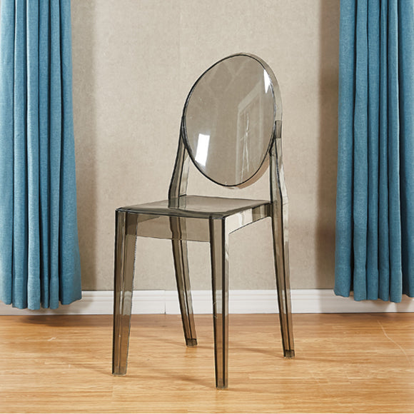 Contemporary Modern Acrylic Dining Room Side Chair Open Back Chair Clearhalo ' kitchen&dining_furn' 'Dining Chairs' 'Dining Tables & Seating' 'dining_chair' 'furn' 'furn_dining_chair' 'Furniture' 'furniture_dining_chair' 'Kitchen & Dining Furniture' 'kitchen' 4451080