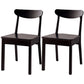 Scandinavian Rubberwood Open Back Side Chair Natural Wood Dining Chair Black 2 Piece Set Clearhalo ' kitchen&dining_furn' 'Dining Chairs' 'Dining Tables & Seating' 'dining_chair' 'furn' 'furn_dining_chair' 'Furniture' 'furniture_dining_chair' 'Kitchen & Dining Furniture' 'kitchen' 4451085