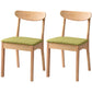Scandinavian Rubberwood Open Back Side Chair Natural Wood Dining Chair Green 2 Piece Set Clearhalo ' kitchen&dining_furn' 'Dining Chairs' 'Dining Tables & Seating' 'dining_chair' 'furn' 'furn_dining_chair' 'Furniture' 'furniture_dining_chair' 'Kitchen & Dining Furniture' 'kitchen' 4451089