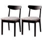 Scandinavian Rubberwood Open Back Side Chair Natural Wood Dining Chair Black-Gray 2 Piece Set Clearhalo ' kitchen&dining_furn' 'Dining Chairs' 'Dining Tables & Seating' 'dining_chair' 'furn' 'furn_dining_chair' 'Furniture' 'furniture_dining_chair' 'Kitchen & Dining Furniture' 'kitchen' 4451094