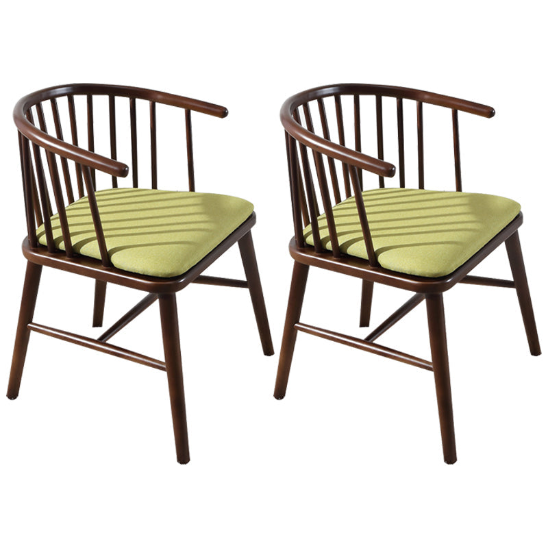 Contemporary Restaurant Dining Arm Chair Wood Windsor Back Dining Chair Green 2 Piece Set Clearhalo ' kitchen&dining_furn' 'Dining Chairs' 'Dining Tables & Seating' 'dining_chair' 'furn' 'furn_dining_chair' 'Furniture' 'furniture_dining_chair' 'Kitchen & Dining Furniture' 'kitchen' 4451144