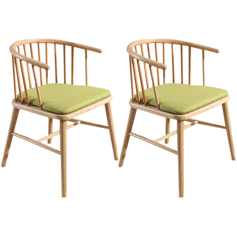 Contemporary Restaurant Dining Arm Chair Wood Windsor Back Dining Chair Light Green 2 Piece Set Clearhalo ' kitchen&dining_furn' 'Dining Chairs' 'Dining Tables & Seating' 'dining_chair' 'furn' 'furn_dining_chair' 'Furniture' 'furniture_dining_chair' 'Kitchen & Dining Furniture' 'kitchen' 4451145