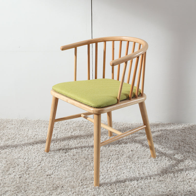 Contemporary Restaurant Dining Arm Chair Wood Windsor Back Dining Chair Clearhalo ' kitchen&dining_furn' 'Dining Chairs' 'Dining Tables & Seating' 'dining_chair' 'furn' 'furn_dining_chair' 'Furniture' 'furniture_dining_chair' 'Kitchen & Dining Furniture' 'kitchen' 4451147