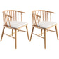 Contemporary Restaurant Dining Arm Chair Wood Windsor Back Dining Chair Natural Wood White 2 Piece Set Clearhalo ' kitchen&dining_furn' 'Dining Chairs' 'Dining Tables & Seating' 'dining_chair' 'furn' 'furn_dining_chair' 'Furniture' 'furniture_dining_chair' 'Kitchen & Dining Furniture' 'kitchen' 4451155