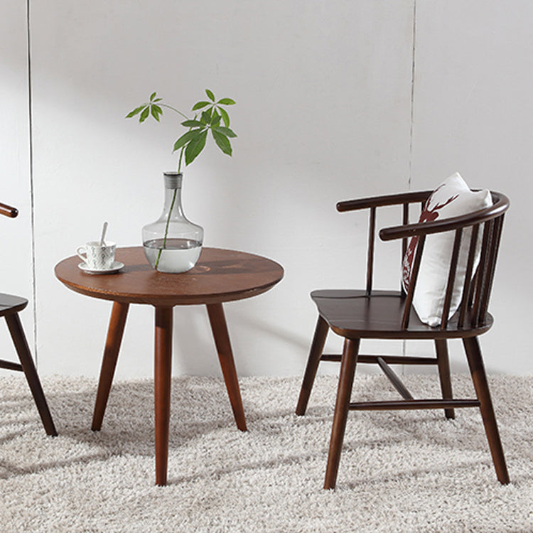 Contemporary Restaurant Dining Arm Chair Wood Windsor Back Dining Chair Clearhalo ' kitchen&dining_furn' 'Dining Chairs' 'Dining Tables & Seating' 'dining_chair' 'furn' 'furn_dining_chair' 'Furniture' 'furniture_dining_chair' 'Kitchen & Dining Furniture' 'kitchen' 4451156