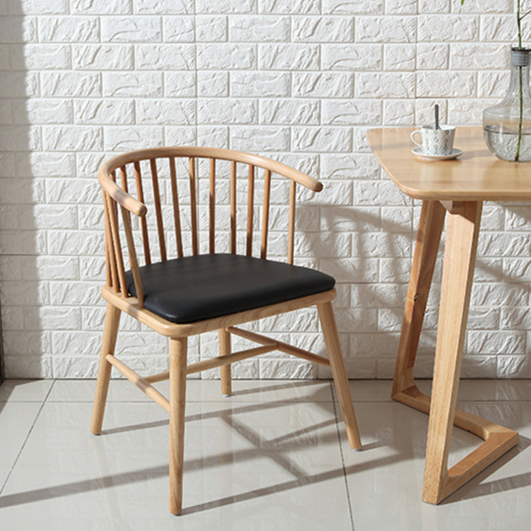 Contemporary Restaurant Dining Arm Chair Wood Windsor Back Dining Chair Clearhalo ' kitchen&dining_furn' 'Dining Chairs' 'Dining Tables & Seating' 'dining_chair' 'furn' 'furn_dining_chair' 'Furniture' 'furniture_dining_chair' 'Kitchen & Dining Furniture' 'kitchen' 4451159