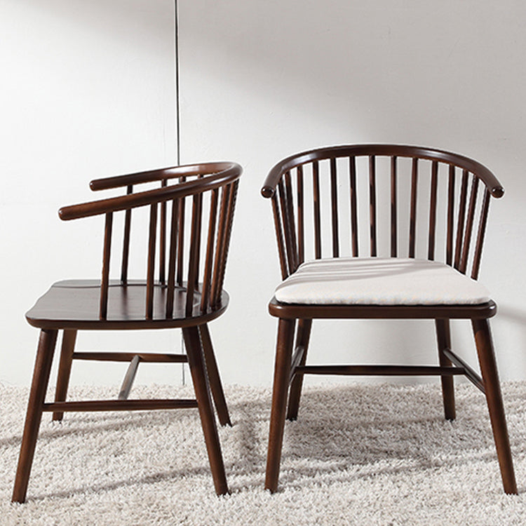 Contemporary Restaurant Dining Arm Chair Wood Windsor Back Dining Chair Clearhalo ' kitchen&dining_furn' 'Dining Chairs' 'Dining Tables & Seating' 'dining_chair' 'furn' 'furn_dining_chair' 'Furniture' 'furniture_dining_chair' 'Kitchen & Dining Furniture' 'kitchen' 4451161